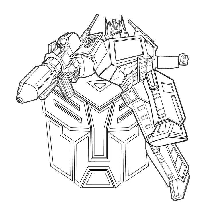 Desenho de Optimus Prime para Pintar Download