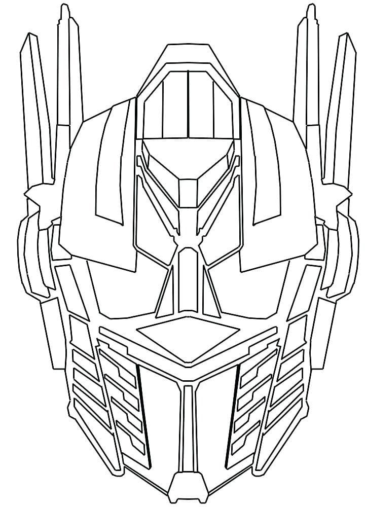 Desenho de Optimus Prime para Pintar Imprimivel