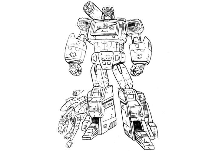 Desenho de Transformers Pdf para Pintar Grátis