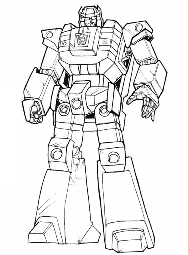 Desenho Imprimivel de Transformers Grátis para Colorir