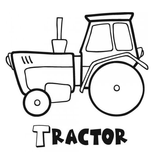 Desenho de Imprimivel Trator para Colorir