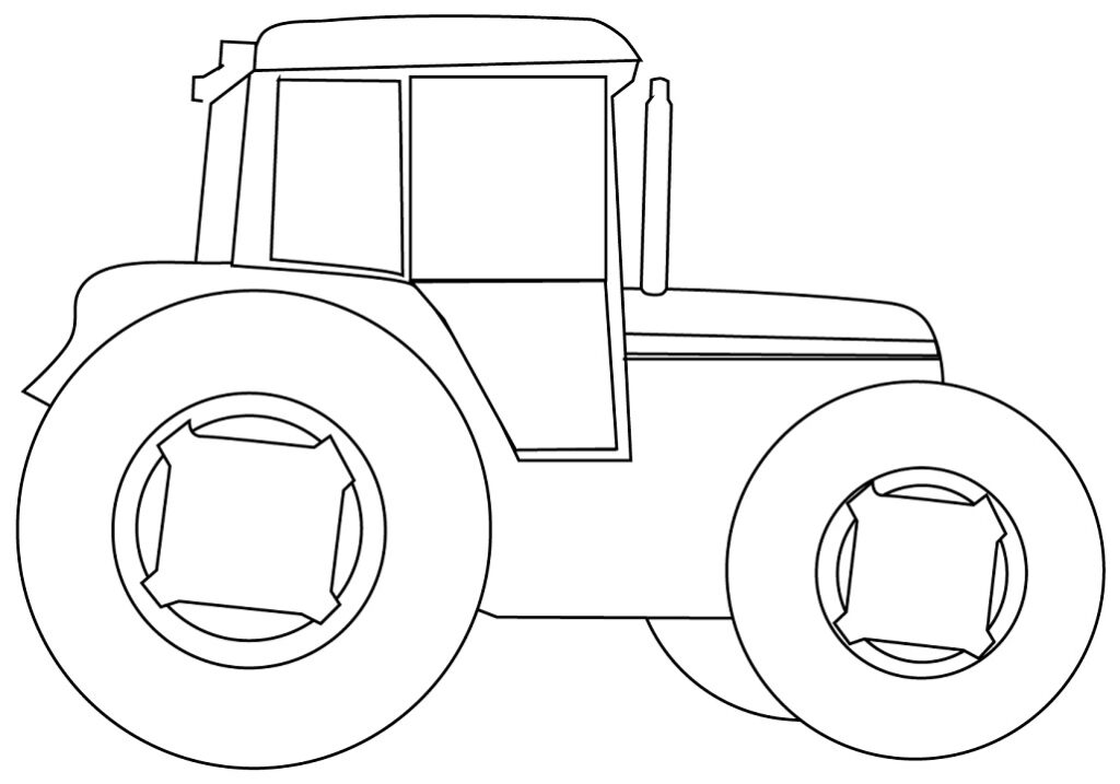 Desenho de Trator para Colorir Pdf Grátis