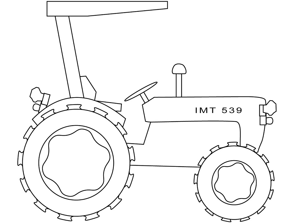 Desenhos de Trator para Colorir