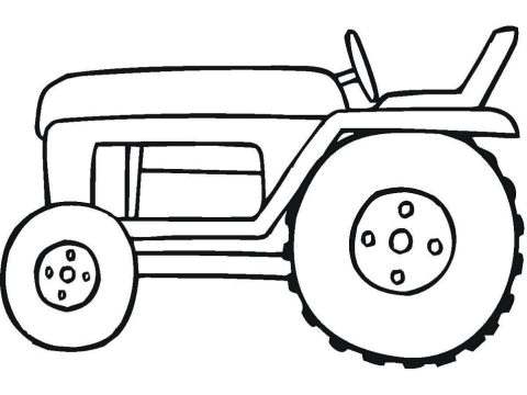 Desenho para Pintar Trator grátis