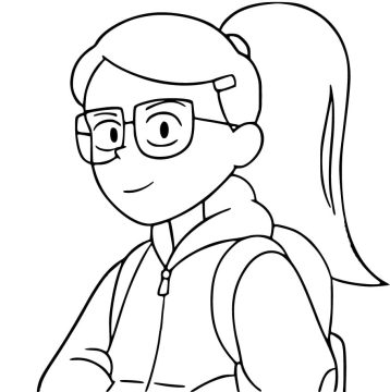 Desenho de Imagem de Tulip Olsen para Colorir