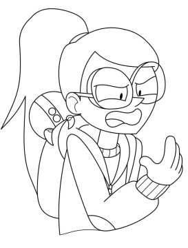 Desenho de Trem Infinito Tulip Olsen para Colorir