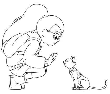 Desenho de Tulip Olsen e Samantha de Trem Infinito para Colorir