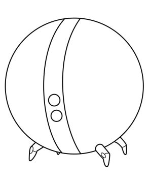 Desenho de Um Um de Trem Infinito para Colorir