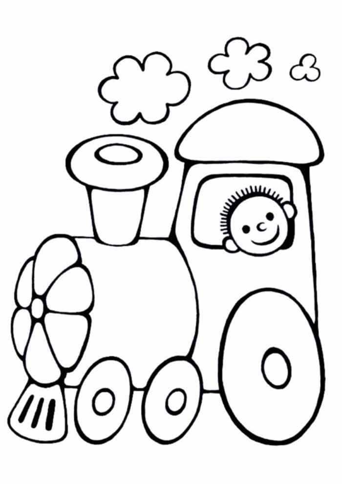 Desenhos de Trenzinho Adorável para Colorir