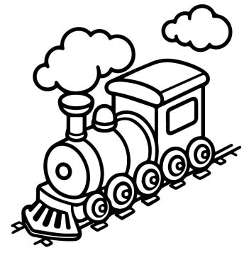 Desenhos de Trenzinho grátis para crianças para Colorir