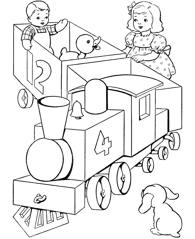 Desenhos de Trem para Colorir
