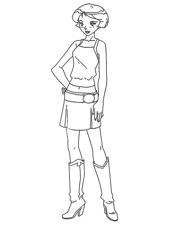 Desenho de Alex de Três Espiãs Demais para Colorir Download