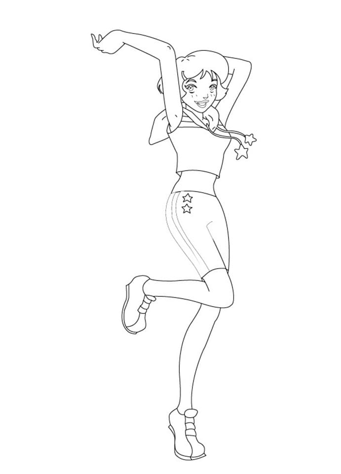 Desenho de Alex de Três Espiãs Demais para Colorir Pdf