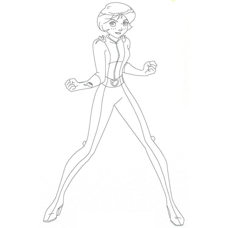 Desenho de Alex de Três Espiãs Demais para Imprimir Imprimivel