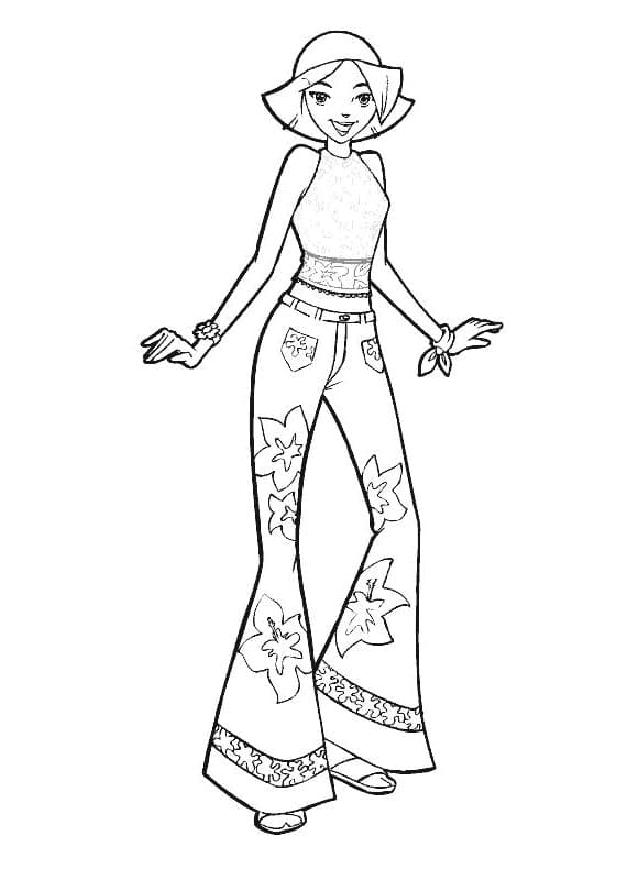 Desenho de Clover de Três Espiãs Demais para Imprimir Imprimivel