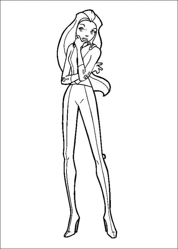 Desenho de Sam de Três Espiãs Demais para Colorir Download