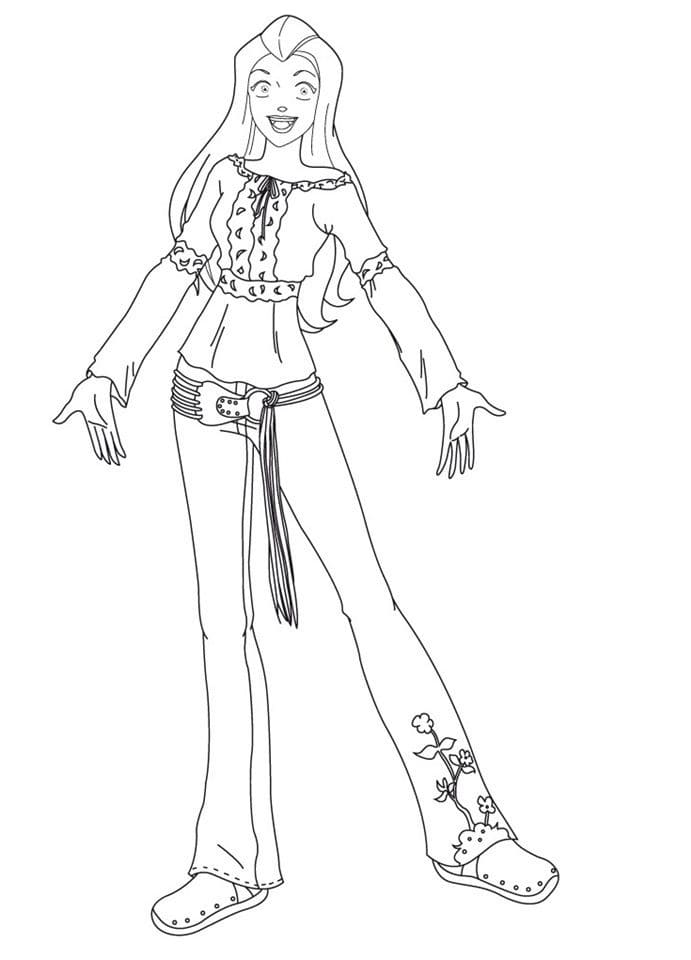 Desenho de Sam de Três Espiãs Demais para Imprimir Imprimivel