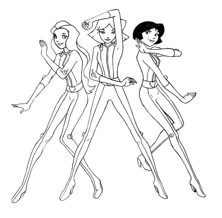 Desenho de Três Espiãs Demais para Colorir Download