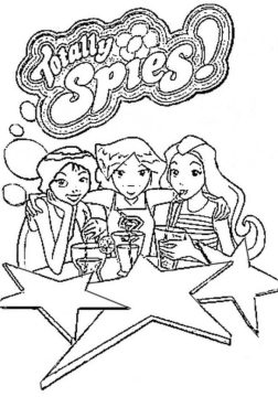 Desenho de três espiãs Demais para Imprimir Imprimível