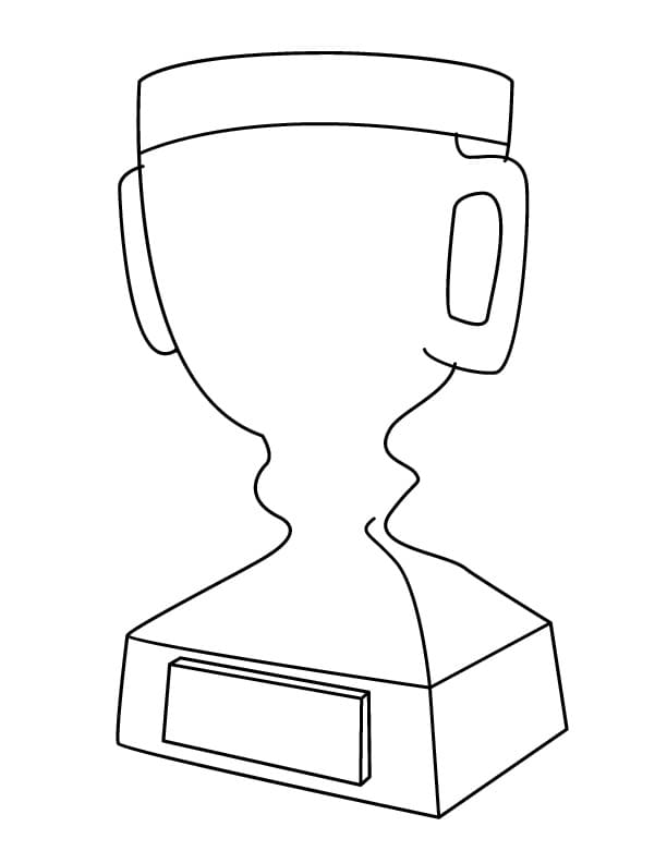 Desenho de Trofeu Grátis para Colorir