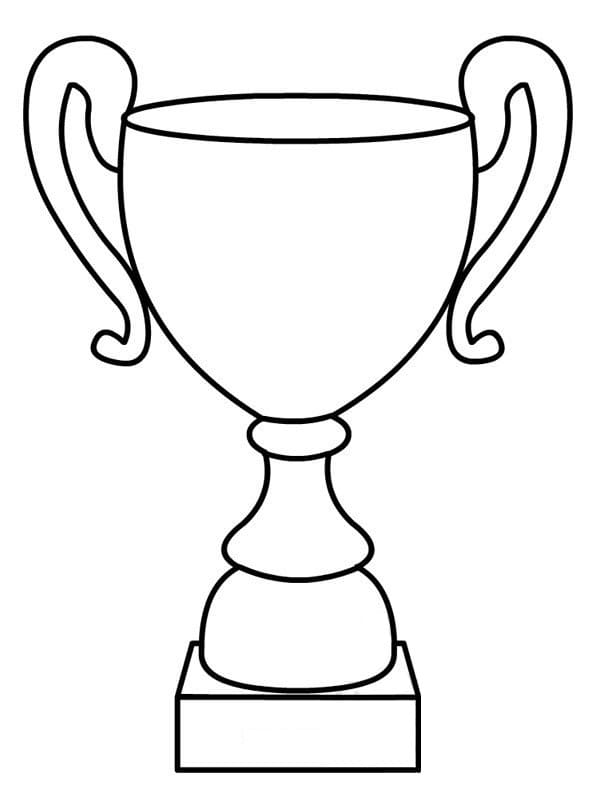 Desenho de Trofeu Grátis para Imprimir e Colorir