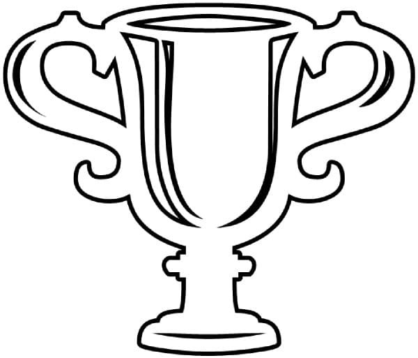 Desenho de Trofeu Imprimivel para Colorir