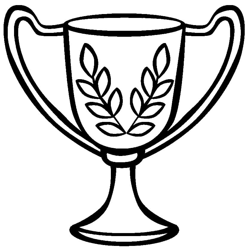 Desenho de Trofeu para Colorir Download