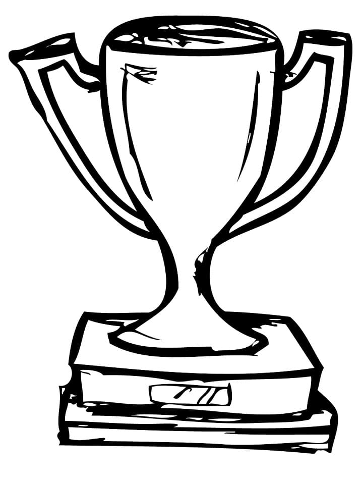 Desenho de Trofeu para Colorir Pdf Grátis