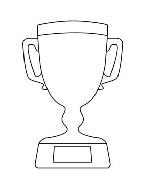 Desenho de Trofeu para Imprimir Pdf grátis