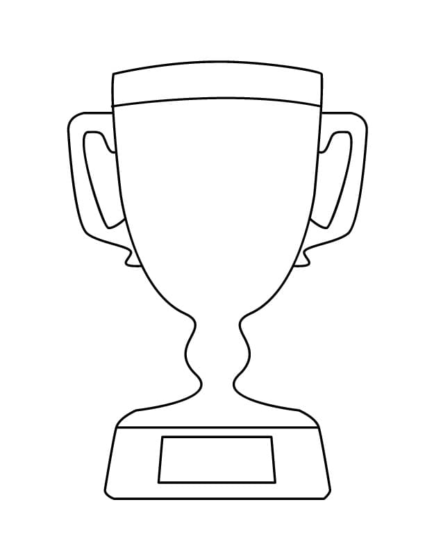 Desenho de Trofeu para Imprimir Pdf Grátis