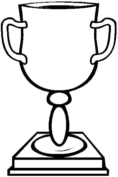 Desenho de Trofeu para Pintar Download
