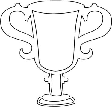 Desenho de Trofeu Pdf para Colorir grátis