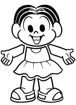 Desenhos de Mônica Feliz para Colorir