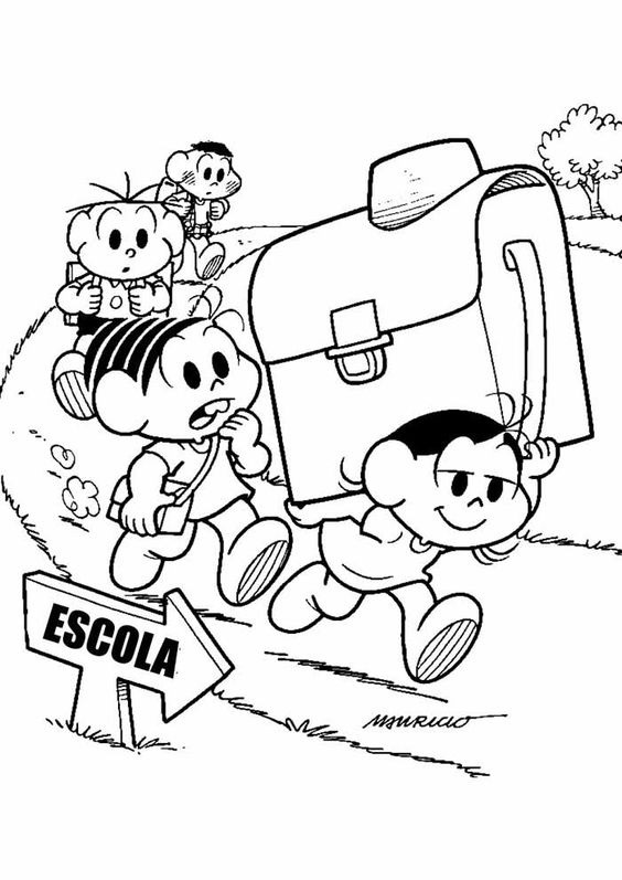 Desenhos de Turma da Monica para Crianças para Colorir