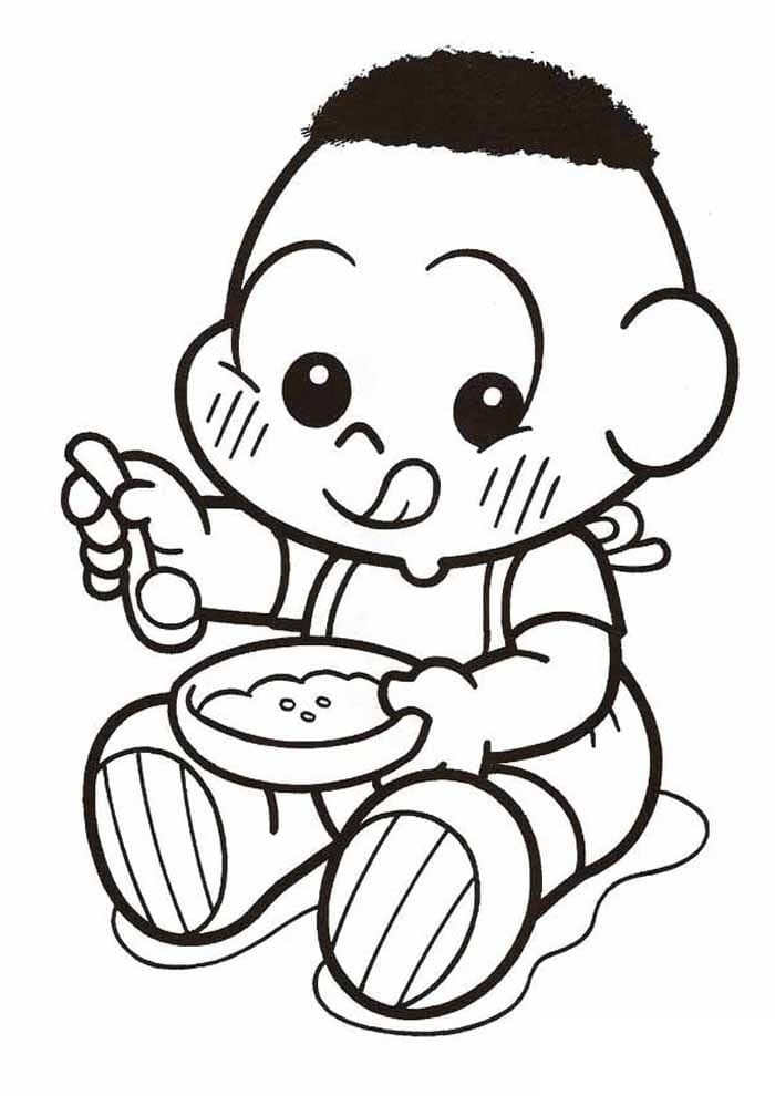 Desenho Cascão de Turma da Monica para Colorir