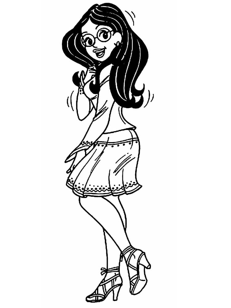 Desenho de Bela Tina para Colorir