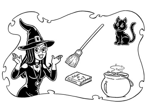 Desenho de Turma da Tina 1 para Colorir