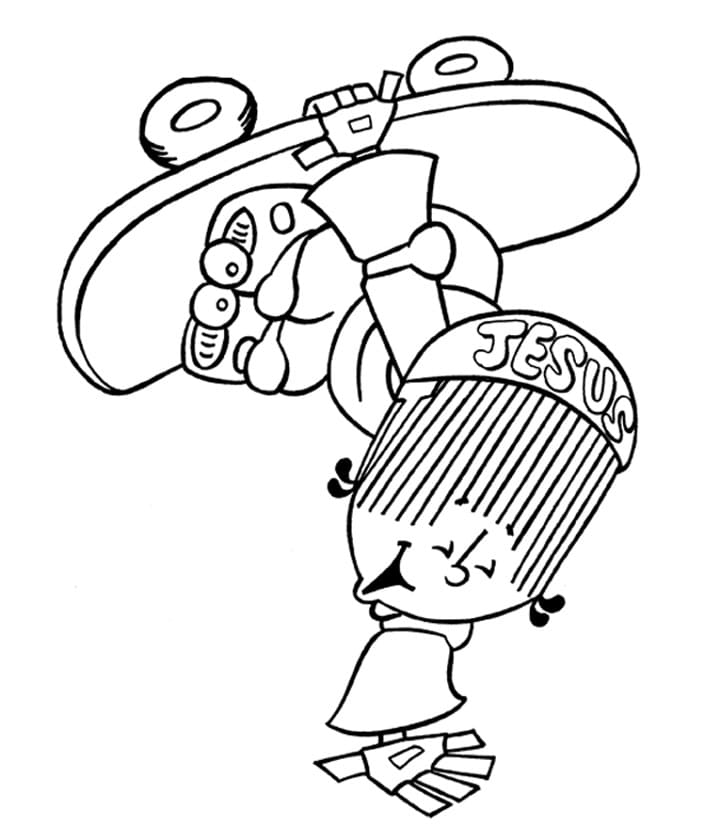 Desenho de Turma do Cristaozinho para Colorir com Giz de Cera