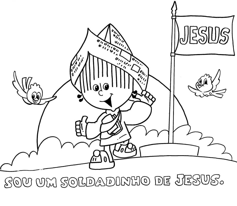 Desenho de Turma do Cristaozinho para Colorir Pdf
