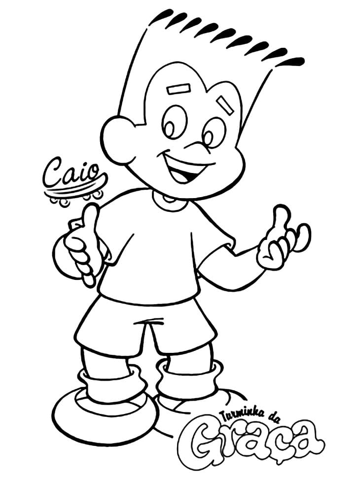 Desenho Caio de Turminha da Graça para Colorir