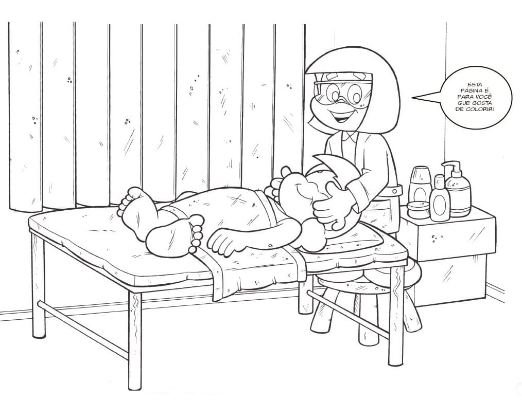 Desenho de Turminha da Graça da Bíblia para Colorir
