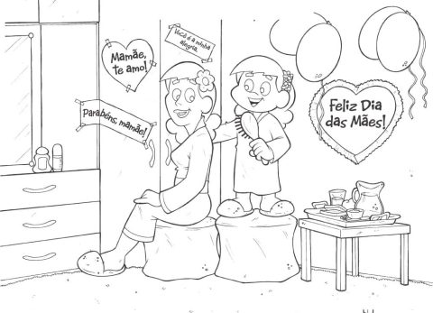 Desenho de Turminha da graça para Pintar com lápis de Cor