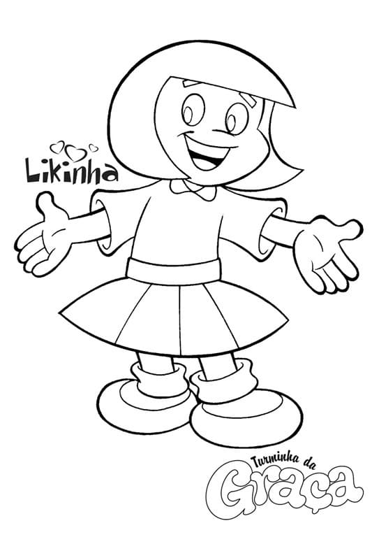 Desenho Likinha para Colorir