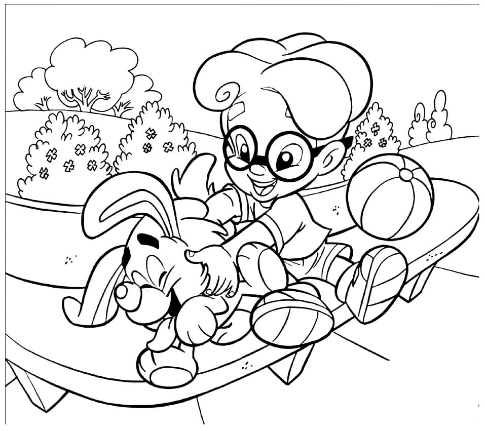 Desenho de Turminha Querubim Atividade para Colorir Grátis