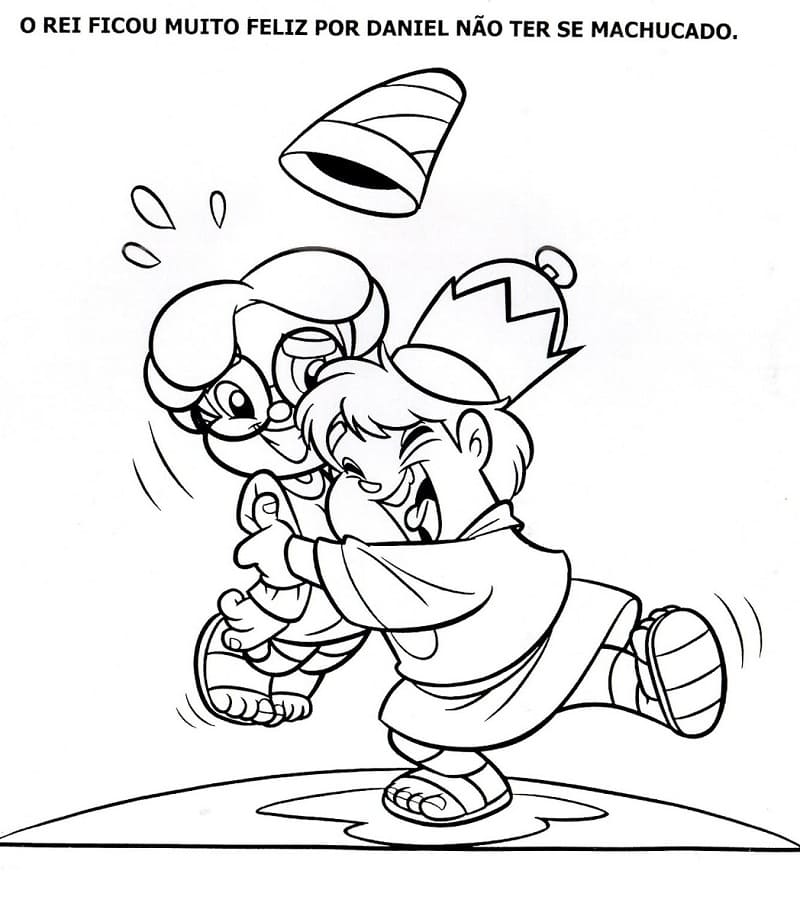 Desenho de Turminha Querubim Bíblico para Colorir com Lápis de Cor