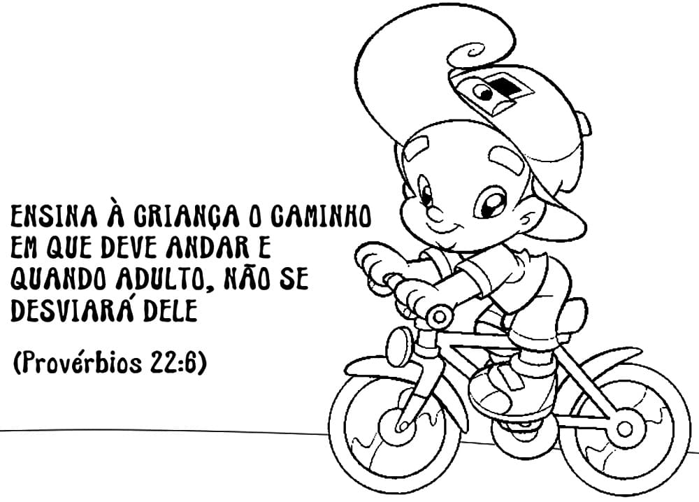 Desenho de Turminha Querubim Bíblico para Colorir Download