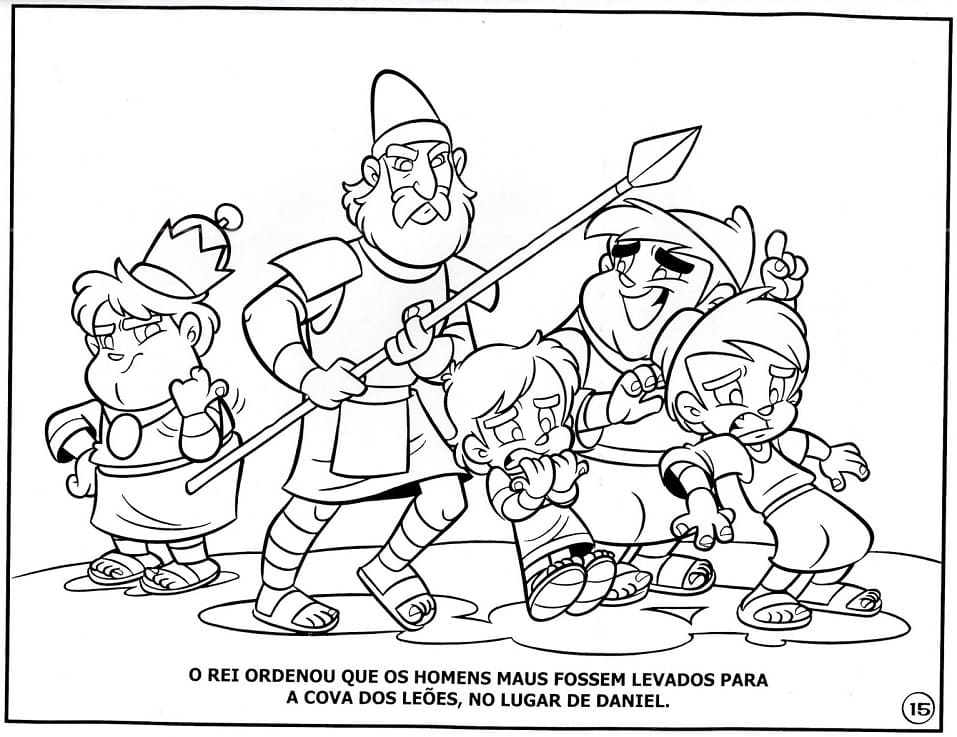 Desenho de Turminha Querubim da Bíblia para Colorir Download