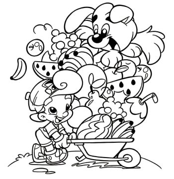 Desenho de Turminha Querubim para Colorir com lápis de Cor Download
