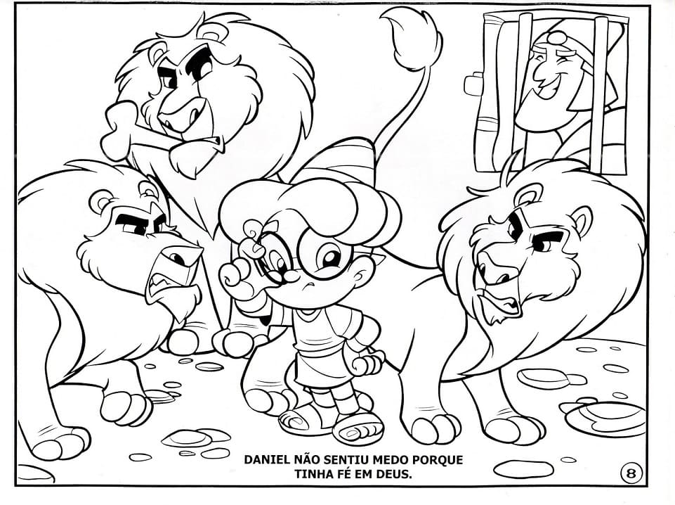 Desenho de Turminha Querubim para Colorir e Imprimir