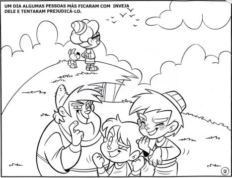 Desenho de Turminha Querubim para Colorir e Pintar